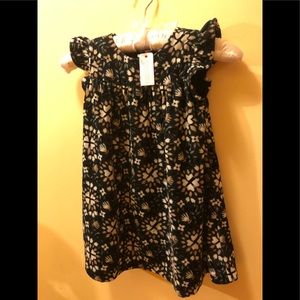 GYMBOREE NWT Girl BLack floral holiday dress